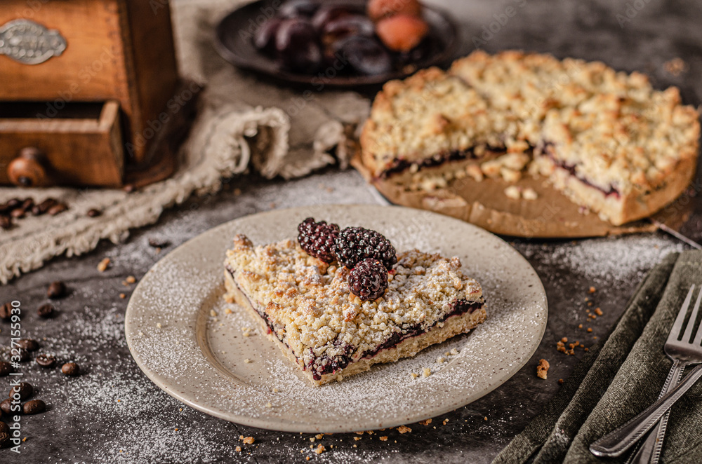 Rustic pie with forest fruit Rustic pie with forest fruit