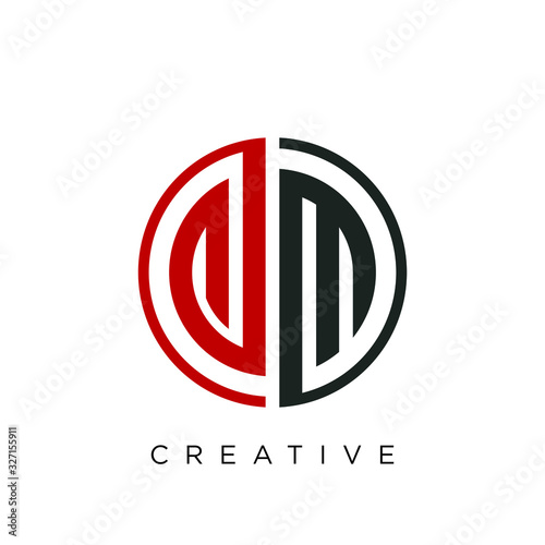 dm circle logo design