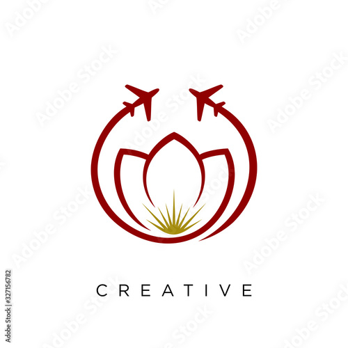 travel abstract logo