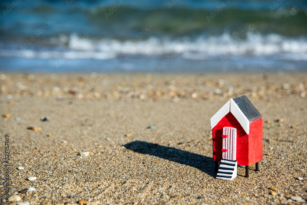 Naklejka premium house on the beach