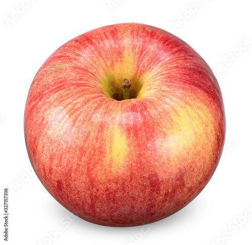 red apple isolated on white clipping path