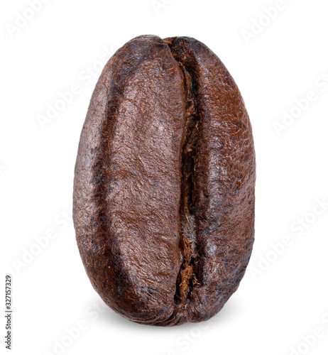 coffe bean isolated on white clipping path