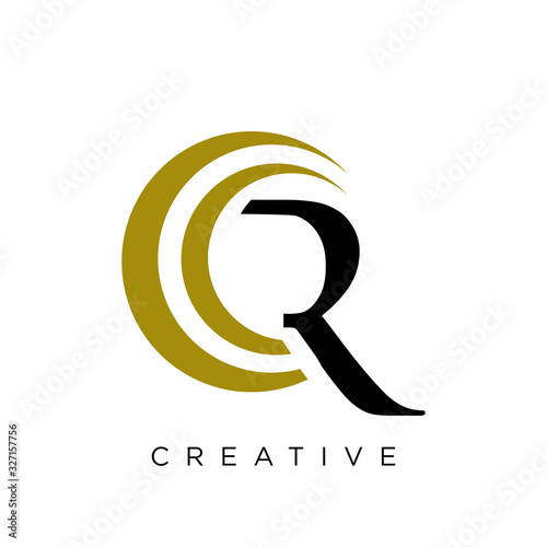 cr logo design vector