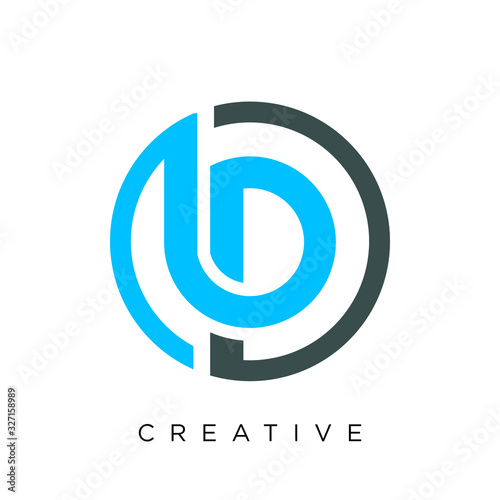 Valokuva bp logo design vector icon