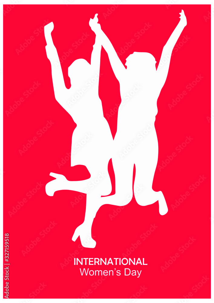 Fototapeta premium International Women's Day (March 8) is a global day celebrating the social, economic, cultural and political achievements of women