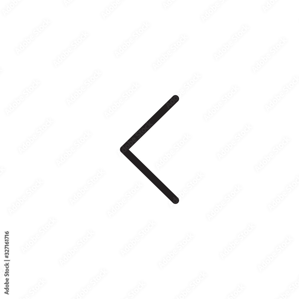 Left arrow icon, Left arrow icon vector, in trendy flat style isolated on white background. Undo symbol, arrow back vector symbol Left arrow icon, Left arrow icon vector, in trendy flat style isolated on white background. Undo symbol, arrow back vector symbol