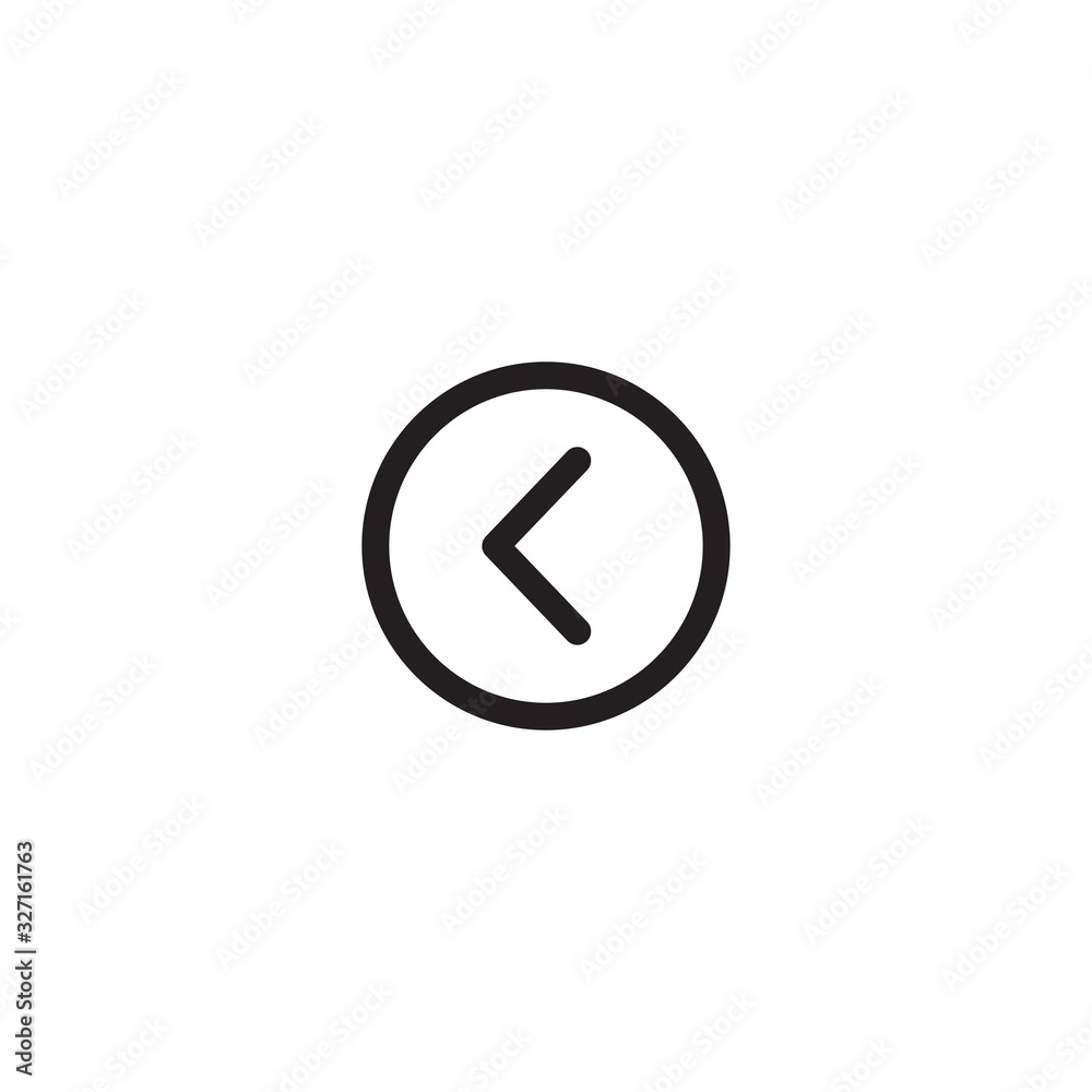 Left arrow icon, Left arrow icon vector, in trendy flat style isolated on white background. Undo symbol, arrow back vector symbol Left arrow icon, Left arrow icon vector, in trendy flat style isolated on white background. Undo symbol, arrow back vector symbol