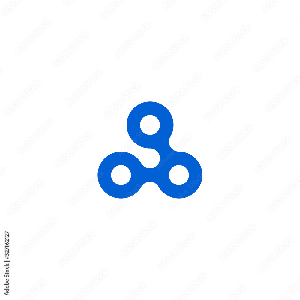 Fidget spinner icon. Hand spinner flat vector icon. Fidget spinner icon. Hand spinner flat vector icon.