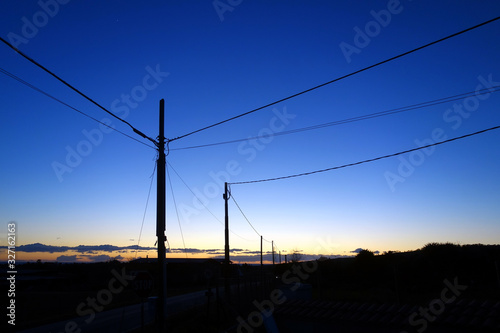 Power Pylon at Sunset