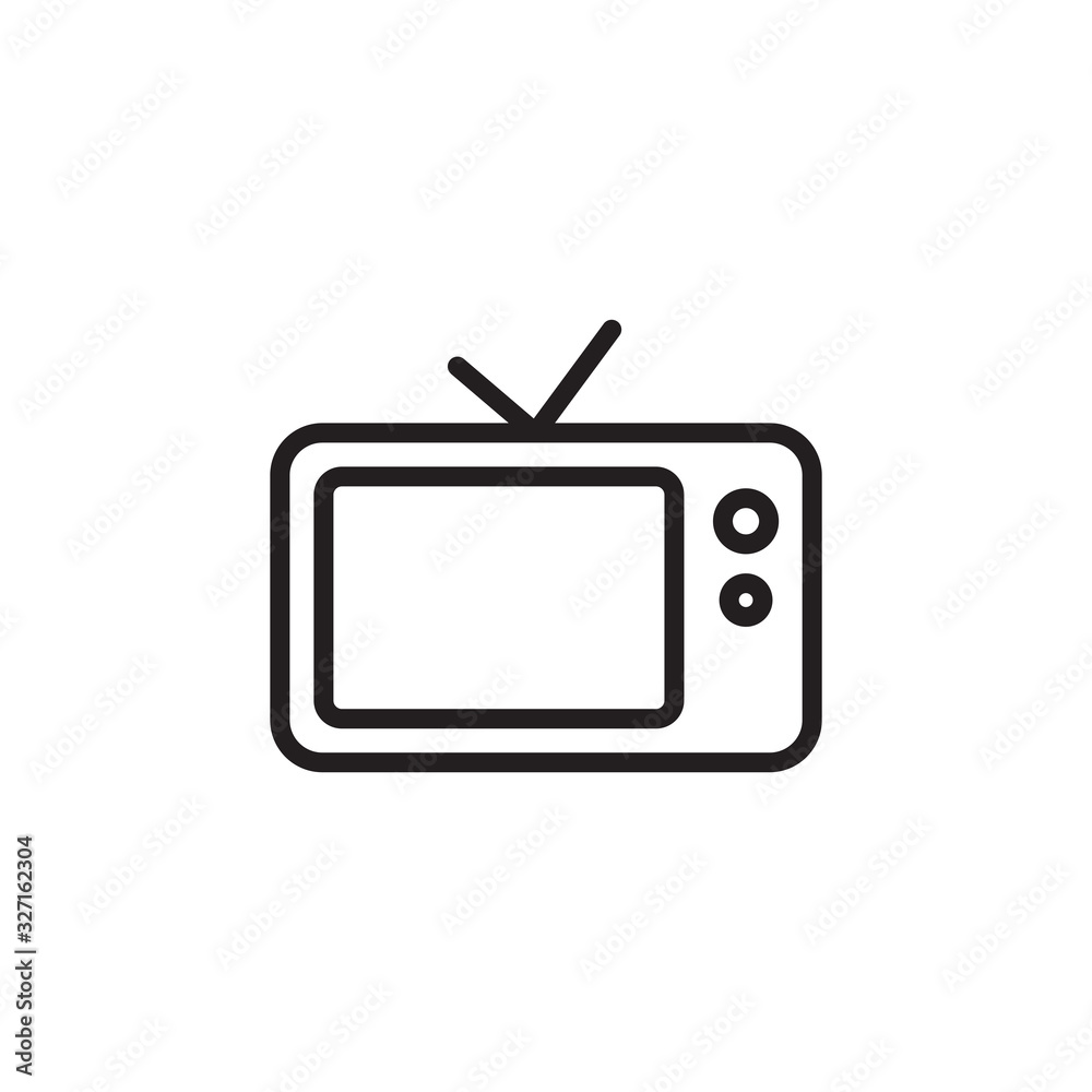 TV vector icon, Television icon. Trendy Flat style for graphic design, Web site, UI. EPS10. - Vector illustration TV vector icon, Television icon. Trendy Flat style for graphic design, Web site, UI. EPS10. - Vector illustration