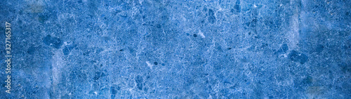 Blue marble granite natural stone texture panorama