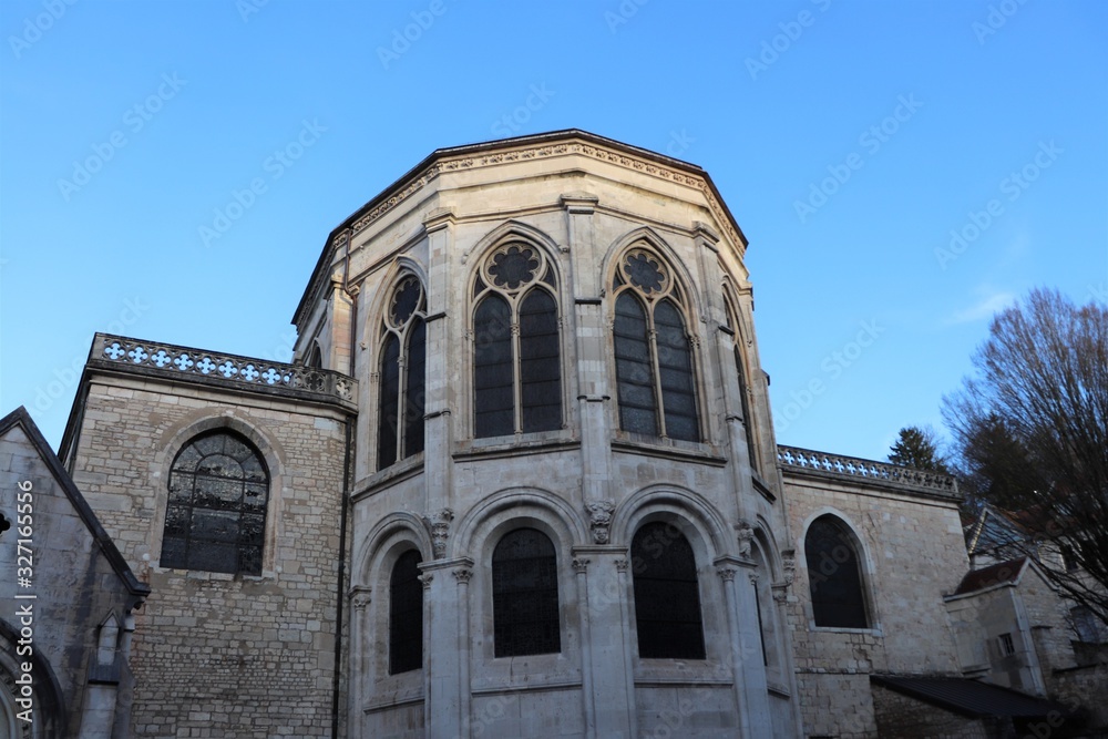 Cathédrale Saint Jean à Besançon - Extérieur de l'église - ville de Besançon - Département du Doubs - Région Bourgogne Franche Comté - France
