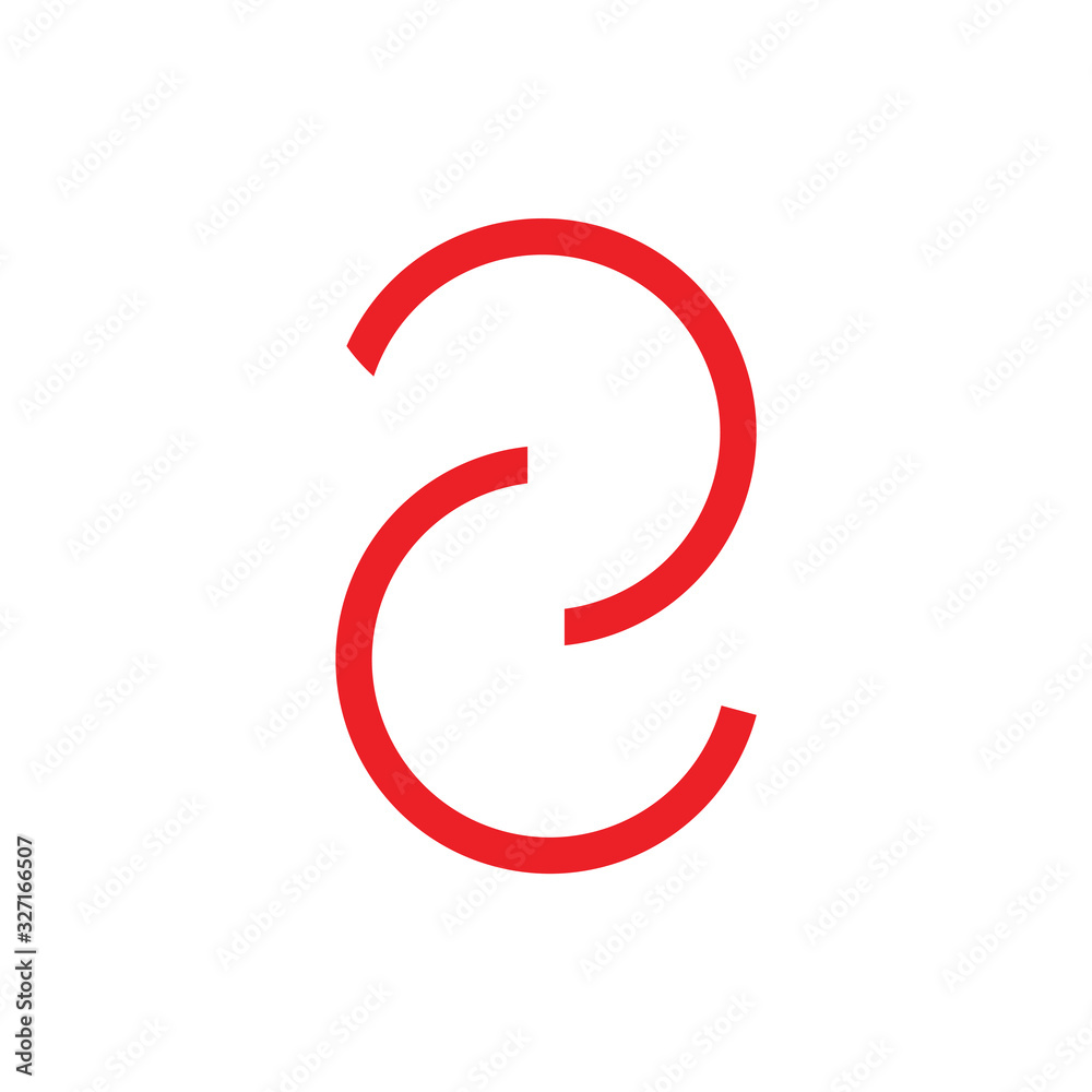 letter cc simple line thin loop logo vector letter cc simple line thin loop logo vector