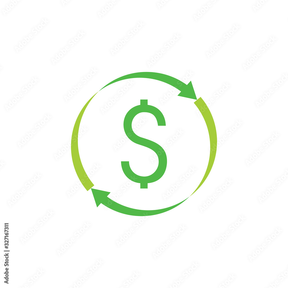letter s money flow rotation arrow circle design logo vector letter s money flow rotation arrow circle design logo vector