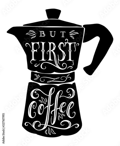 Italian coffee maker or moka pot
