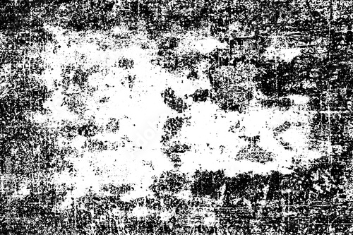 Wallpaper Mural Black and white grunge texture. Pattern of an old worn surface. Monochrome pattern of scratches and scuffs Torontodigital.ca