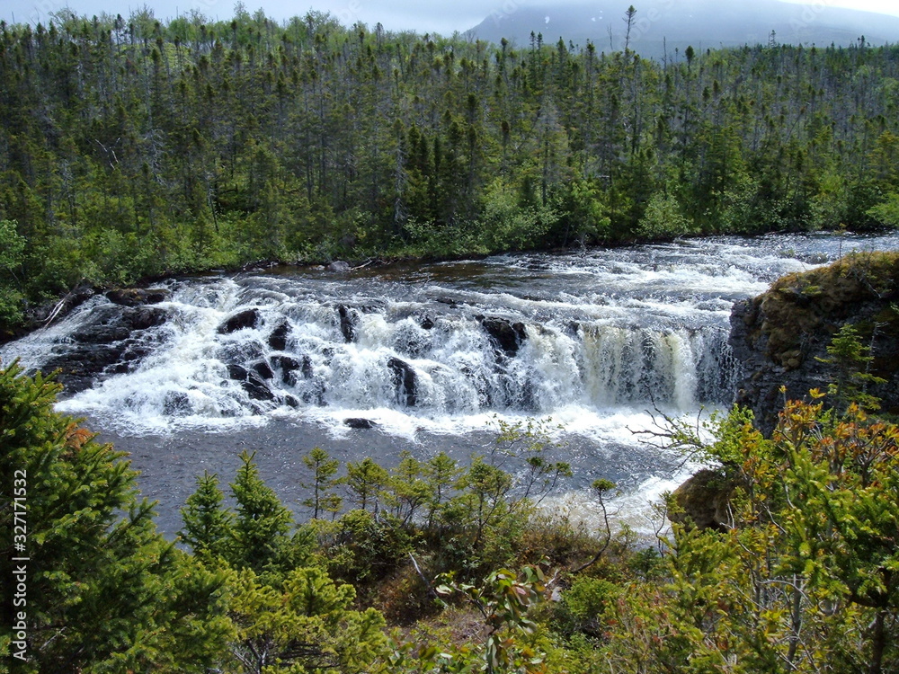 Baker's Brook Falls in Newfoundland, Canada Baker's Brook Falls in Newfoundland, Canada