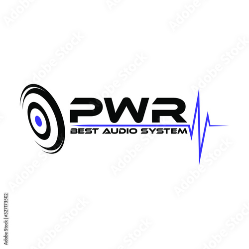 Audio System logo Design, Logo with speaker symbol.