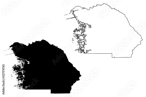 Citrus County, Florida (U.S. county, United States of America,USA, U.S., US) map vector illustration, scribble sketch Citrus map