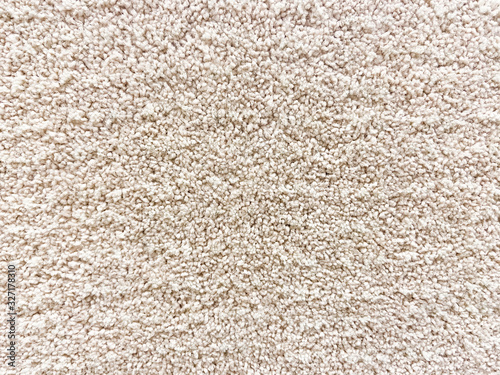 Fotografie Close-up of a white shaggy carpet for background and texture.
