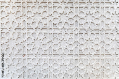 white arabic pattern