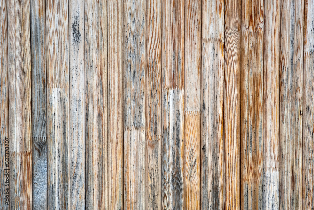 Closeup surface of old weathered wooden boards.