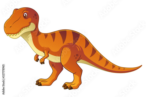 Tyrannosaurus Rex Cartoon Illustration