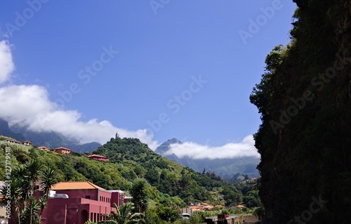 Panoramic view of the city of Sao Vicente (Madeira, Portugal, Europe)