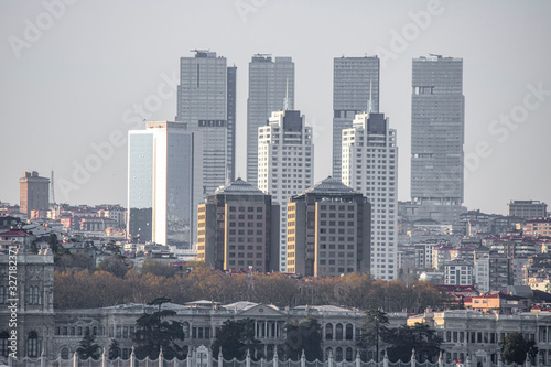 Photography Photo of skyscrapers located in the Maslak district of Istanbul