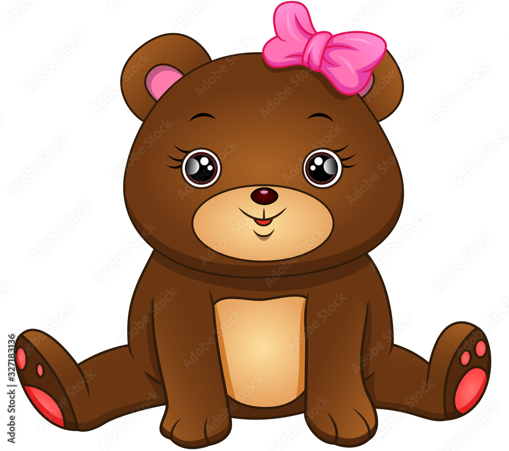 Obraz premium cute bear cartoon