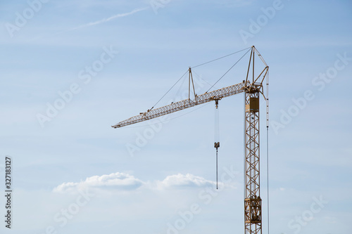 crane and blue sky