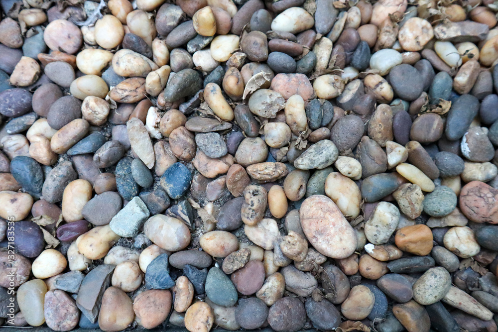Stone and dry leaves texture background. Stone and dry leaves texture background.