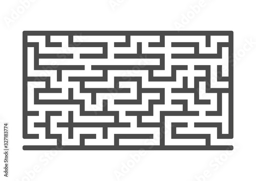 Abstract labyrinth. Game for kids. Puzzle for children. Maze conundrum. Vector illustration.