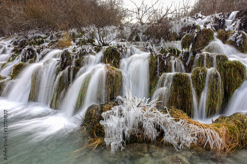 Plitvice Lakes in wintertime  Croatia