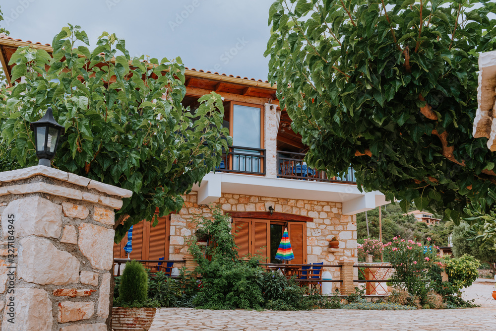 Fototapeta premium View from the terrace of luxury villa