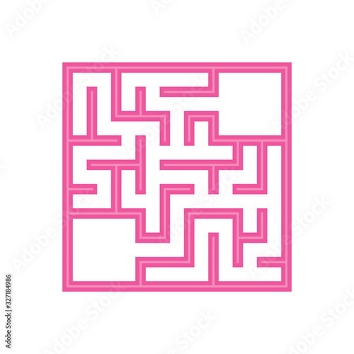 Abstact labyrinth. Game for kids. Puzzle for children. Maze conundrum. Find the right path. Color vector illustration.