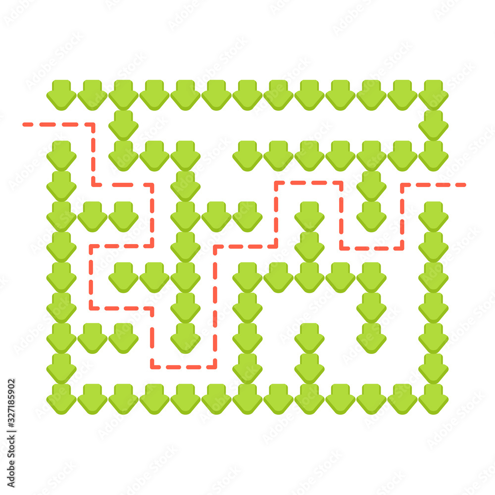 Abstact labyrinth. Educational game for kids. Puzzle for children. Maze conundrum. Find the right path. Vector illustration. Abstact labyrinth. Educational game for kids. Puzzle for children. Maze conundrum. Find the right path. Vector illustration.