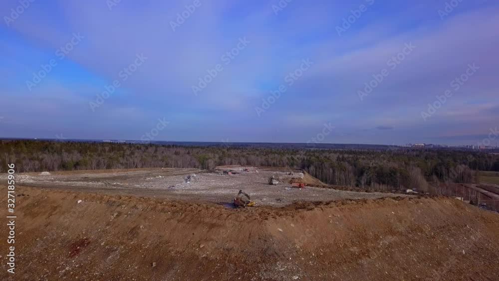 Arial View of Garbage Dumping Site Arial View of Garbage Dumping Site