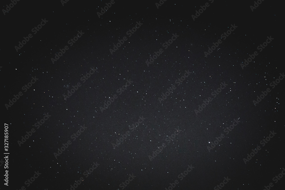night sky and star on dark background.with noise and grain.Photo by long exposure