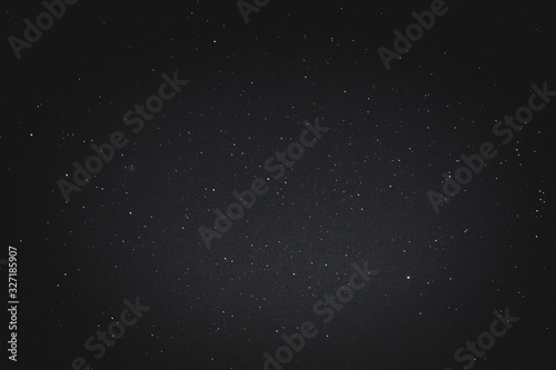 night sky and star on dark background.with noise and grain.Photo by long exposure