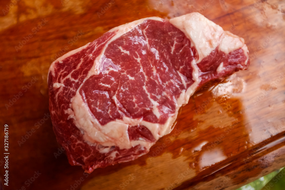 Obraz premium bife marmorizado de Chouriço da raça Bonsmara