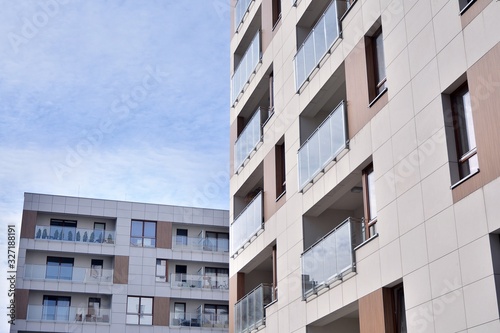 Wallpaper Mural New building condominium. Modern apartment complex exterior. Torontodigital.ca