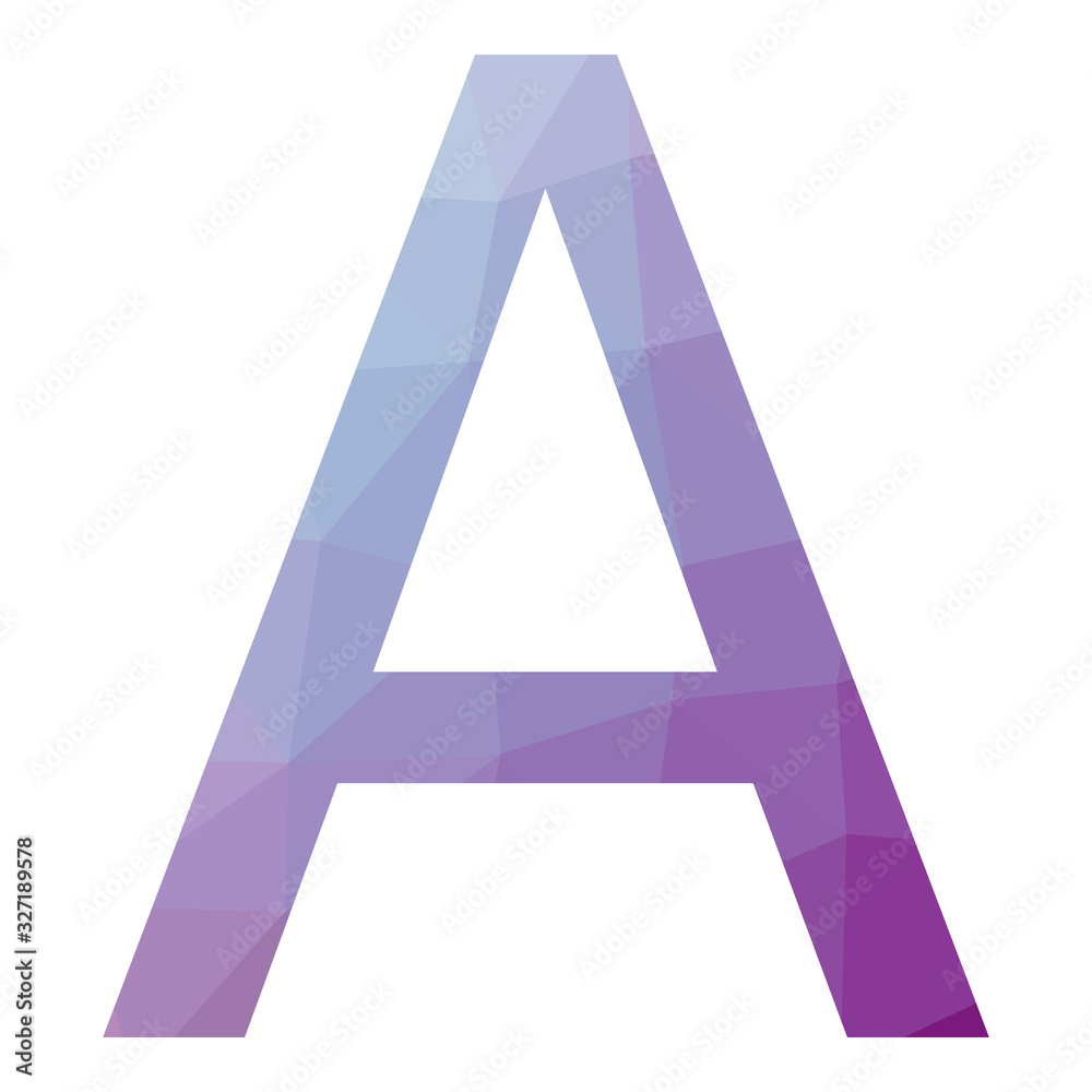 A char Abstract Trianglify gradient Generative Art character illustration A char Abstract Trianglify gradient Generative Art character illustration
