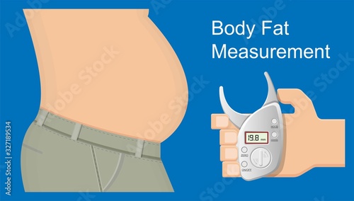 Fat measurement equipment adipometro monitoring overweight determining percent body calculate fat body composition method losing weight sport science human skin fold result subcutaneous healthy waist