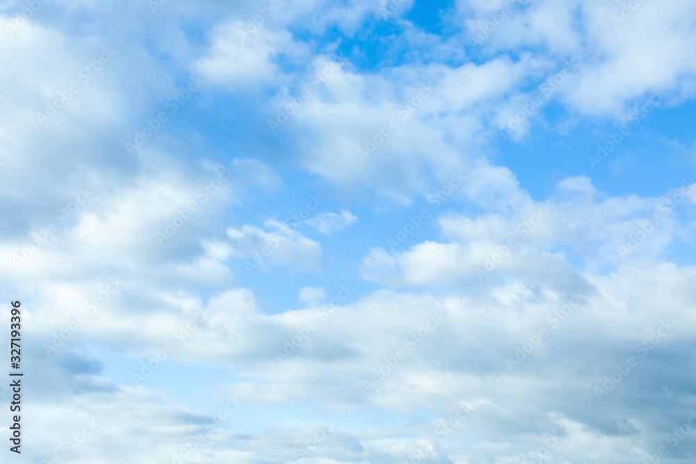 Fototapeta premium Beautiful view of blue sky with clouds