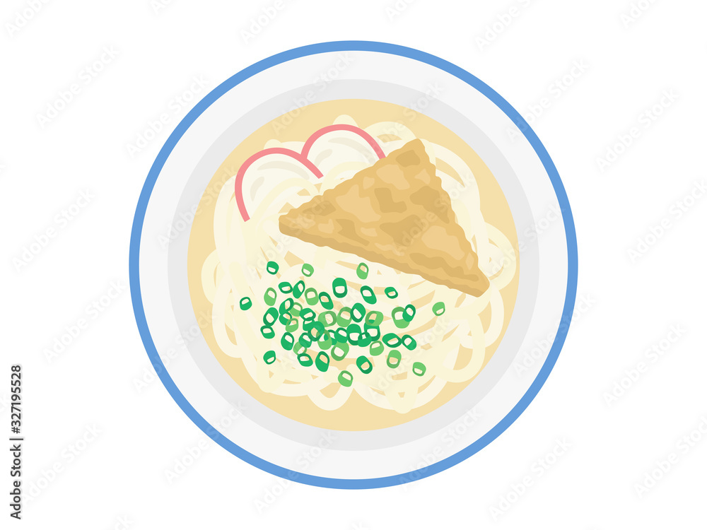 きつねうどんのイラスト Stock Vector Adobe Stock