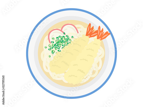 えび天うどんのイラスト