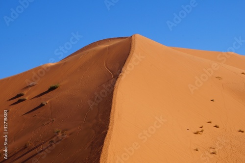 sand contrast minimalism dunes in the morocco desert photo