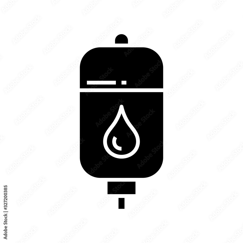 Dropper black icon, concept illustration, vector flat symbol, glyph sign. Dropper black icon, concept illustration, vector flat symbol, glyph sign.