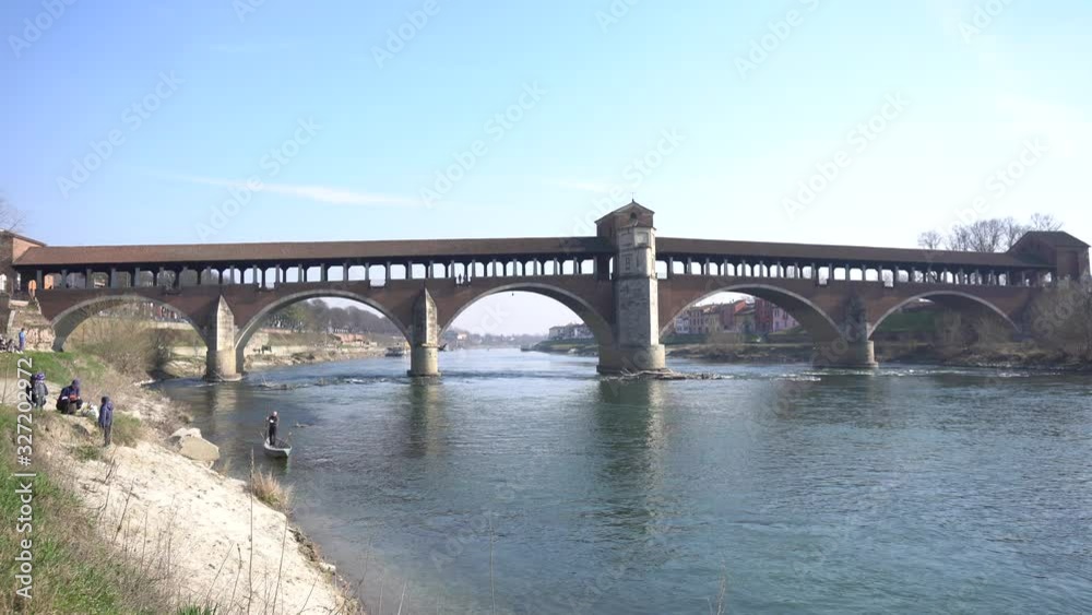 Italy march 1,2020 The Ponte Coperto ( Italy march 1,2020 The Ponte Coperto (